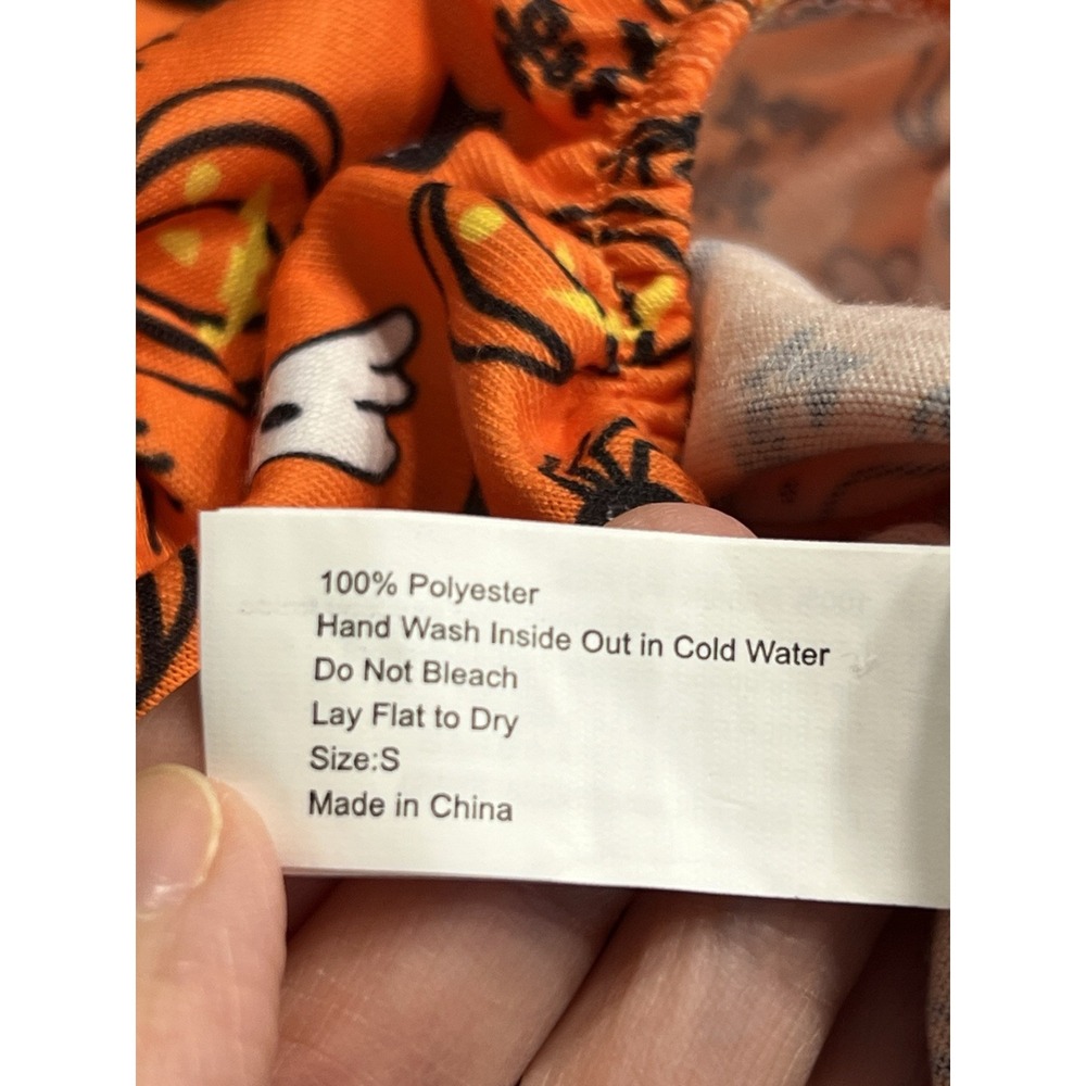 Party Dog Pajamas S/P Halloween Orange Black Pumpkin Ghost Dog Collar Gear Zone - Picture 16 of 16